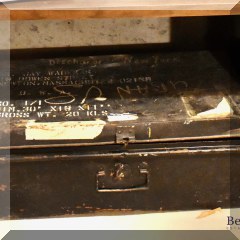 Z12. Vintage metal locker.